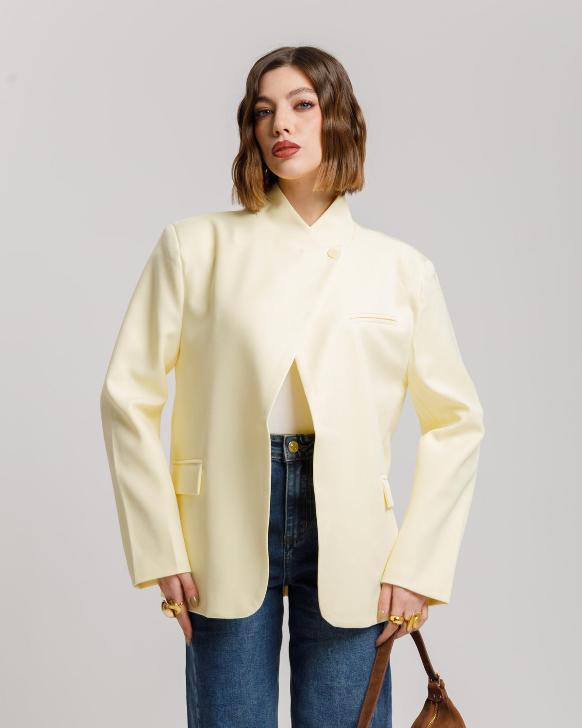 Blazer con collo alto - MARILYN