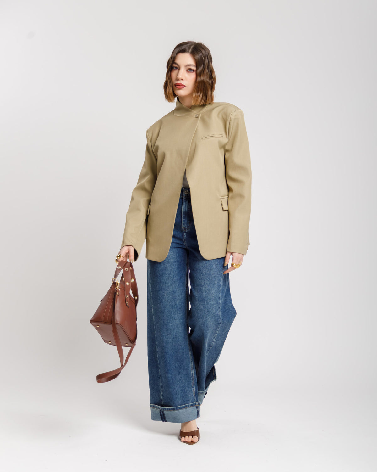 Blazer con collo alto - MARILYN