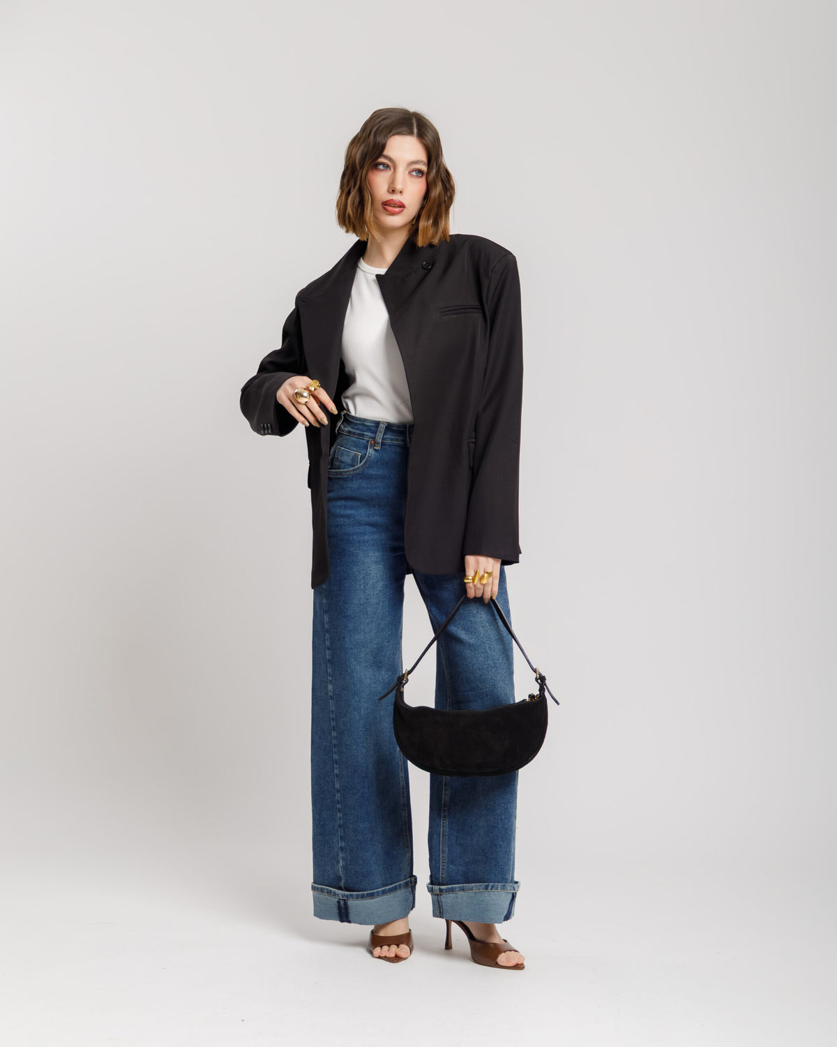 Blazer con collo alto - MARILYN