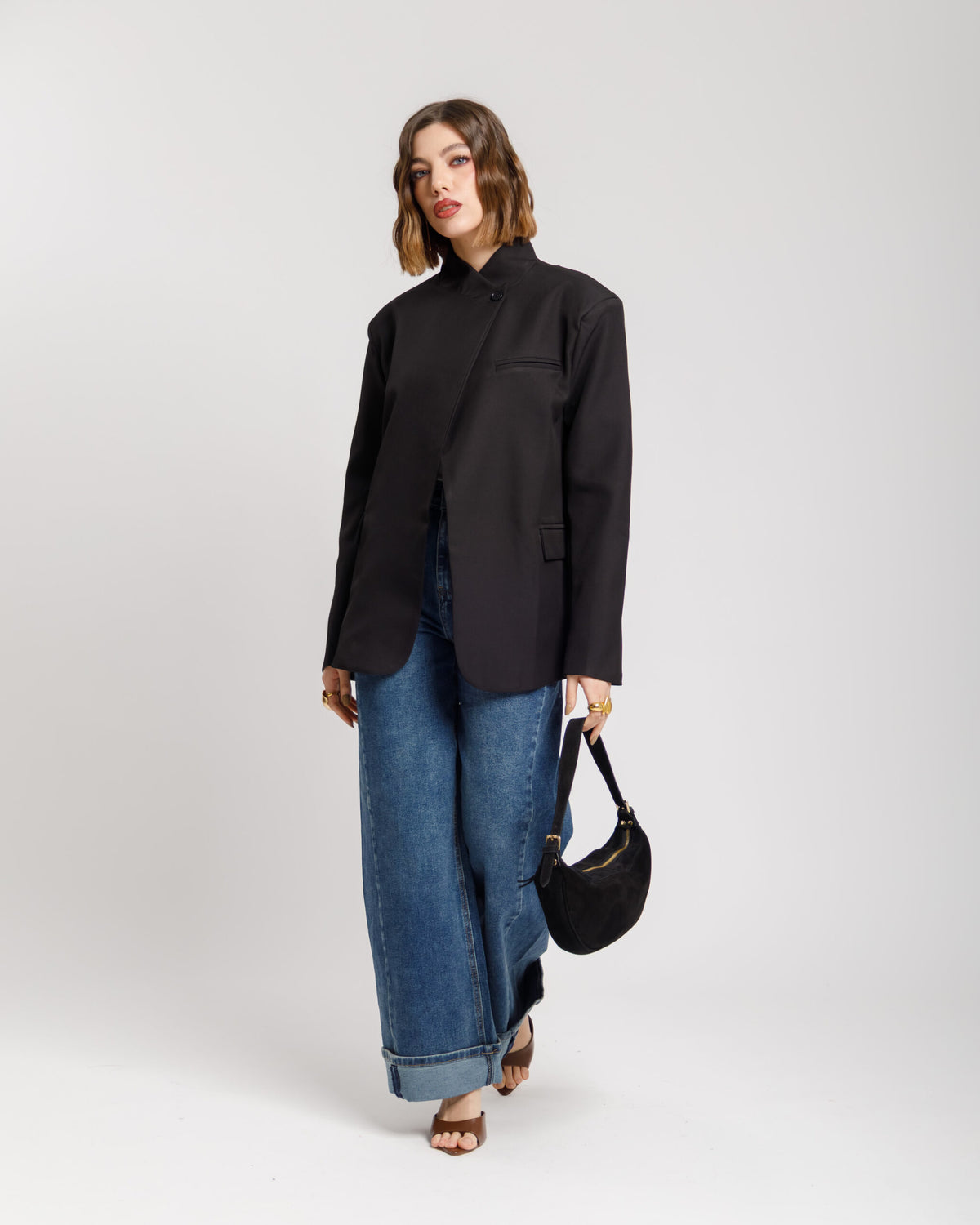 Blazer con collo alto - MARILYN