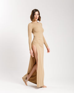 Abito lungo in lycra ALTHÉA - C196 slct+n