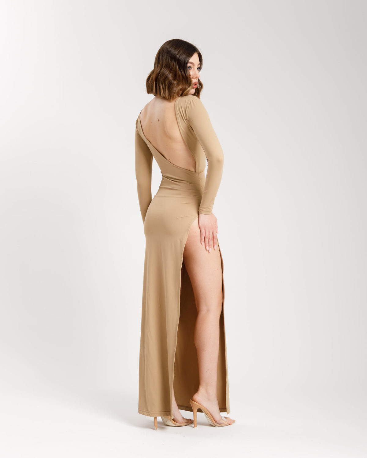 Abito lungo in lycra ALTHÉA - C196 slct+n