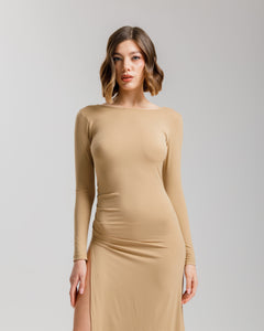 Abito lungo in lycra ALTHÉA - C196 slct+n