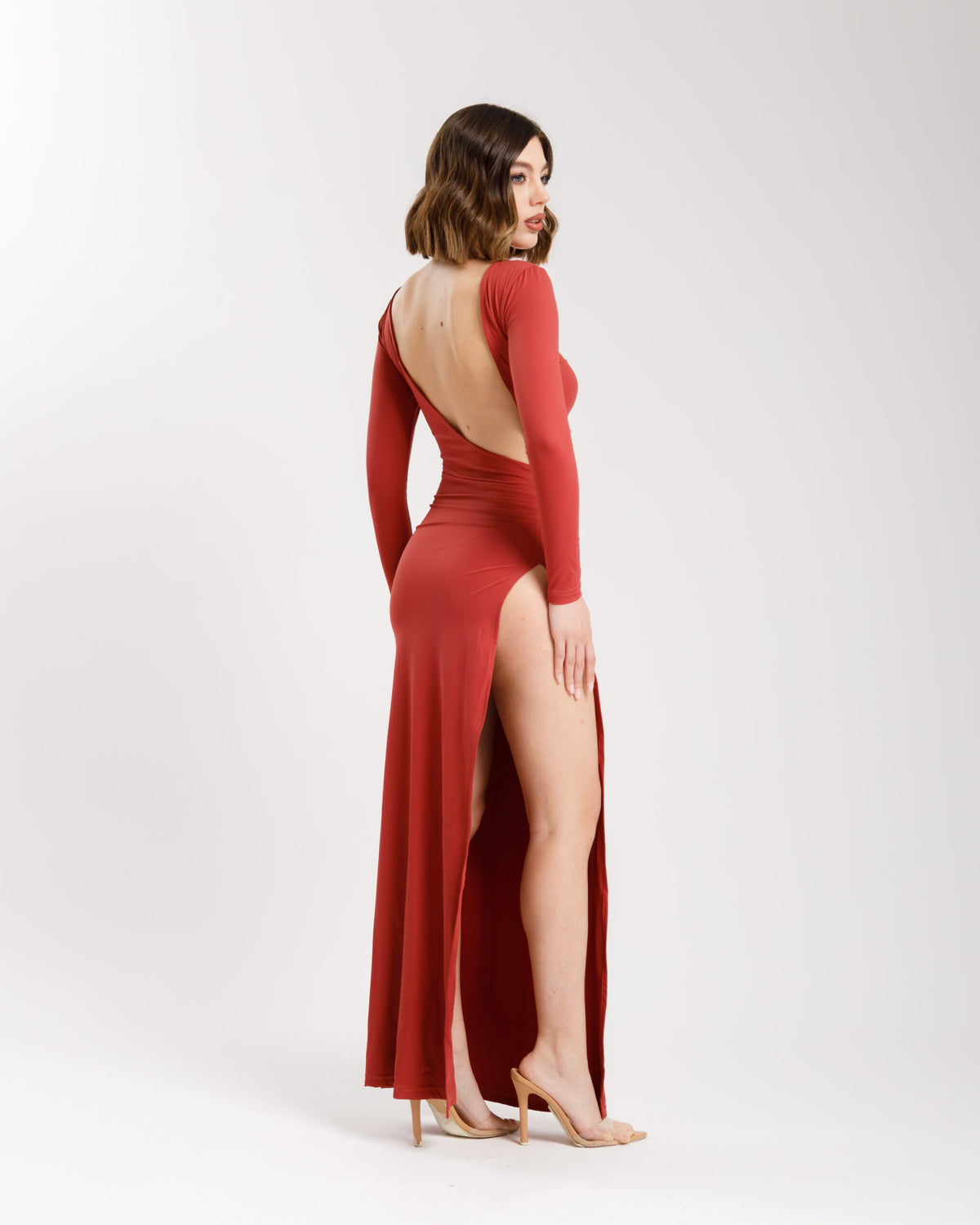 Abito lungo in lycra ALTHÉA - C196 slct+n