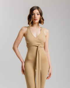Top con incrocio in lycra ALTHÉA - C199 slcn