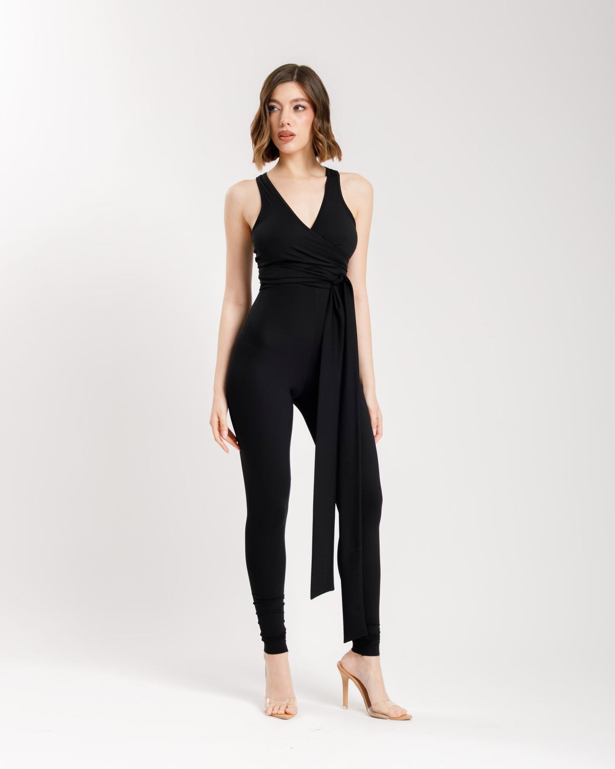 Top con incrocio in lycra ALTHÉA - C199 slcn