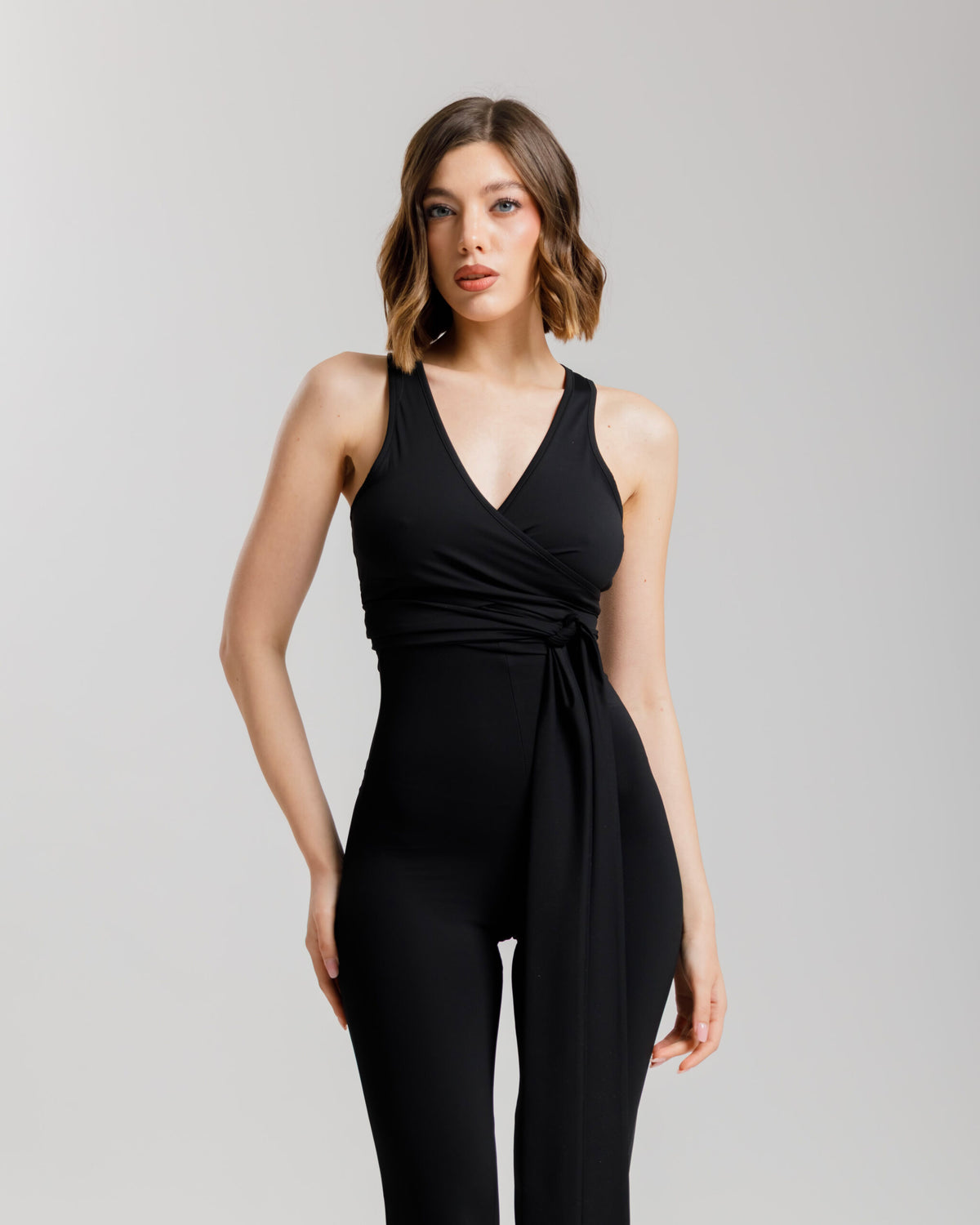 Top con incrocio in lycra ALTHÉA - C199 slcn
