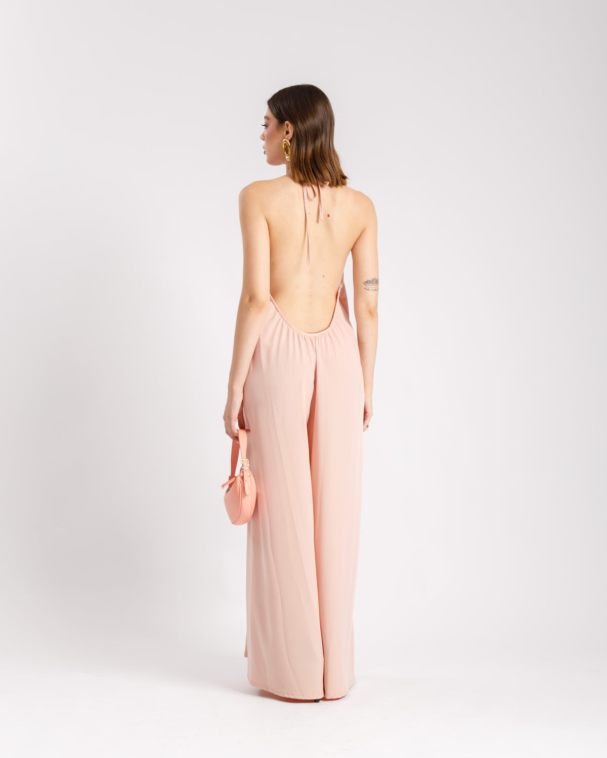 Jumpsuit rosa palazzo - 7173