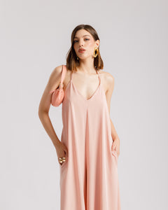 Jumpsuit rosa palazzo - 7173