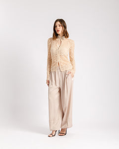 Coord-set satin e pizzo - 8597