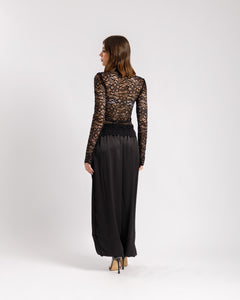 Coord-set satin e pizzo - 8597