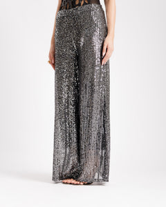 Pantaloni palazzo con paillettes - 71903