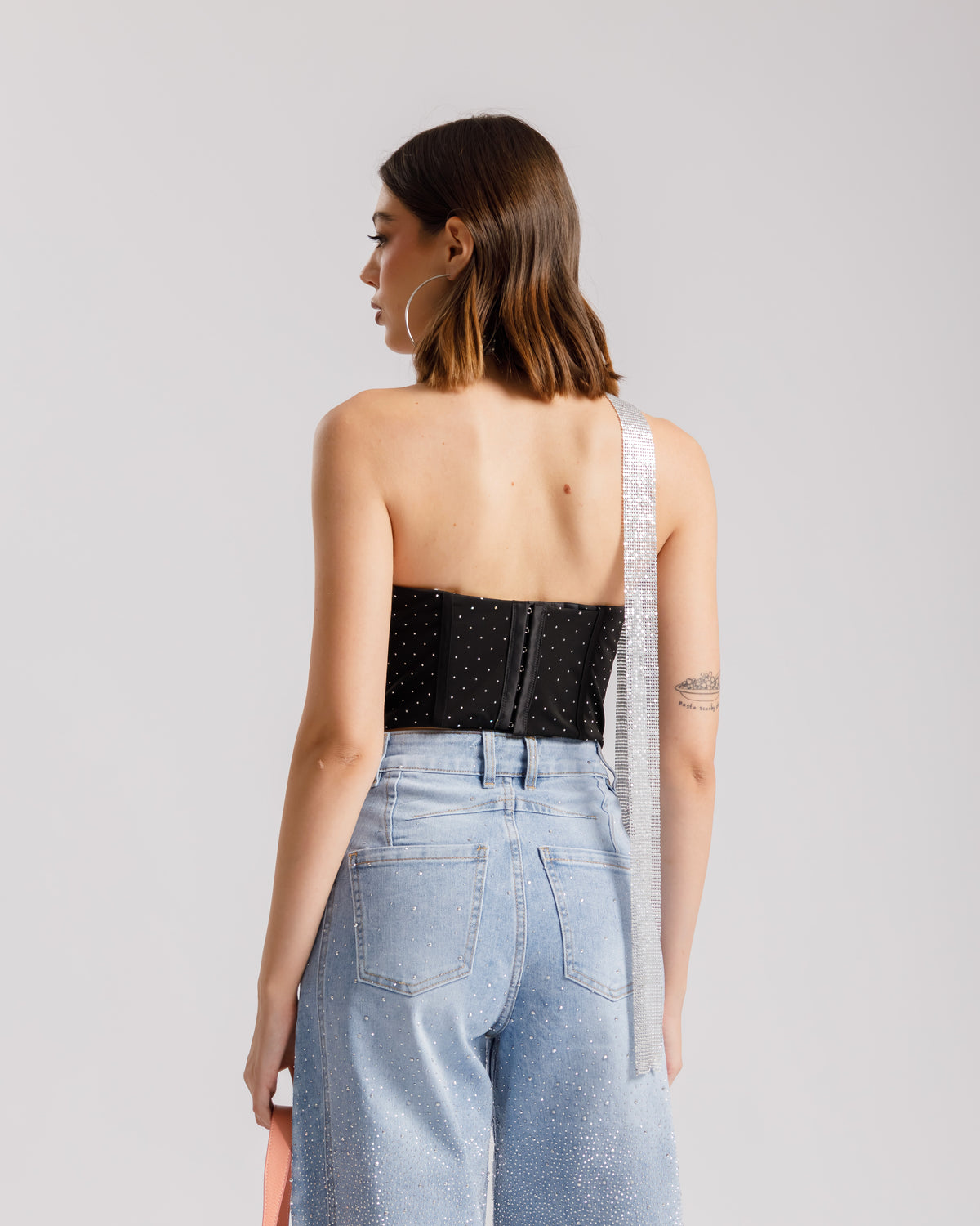 Corsetto steccato con strass - 2509004