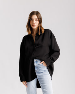 Camicia con inserti in pizzo - 60872