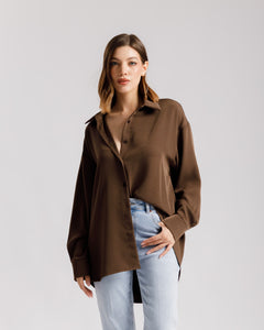 Camicia con inserti in pizzo - 60872