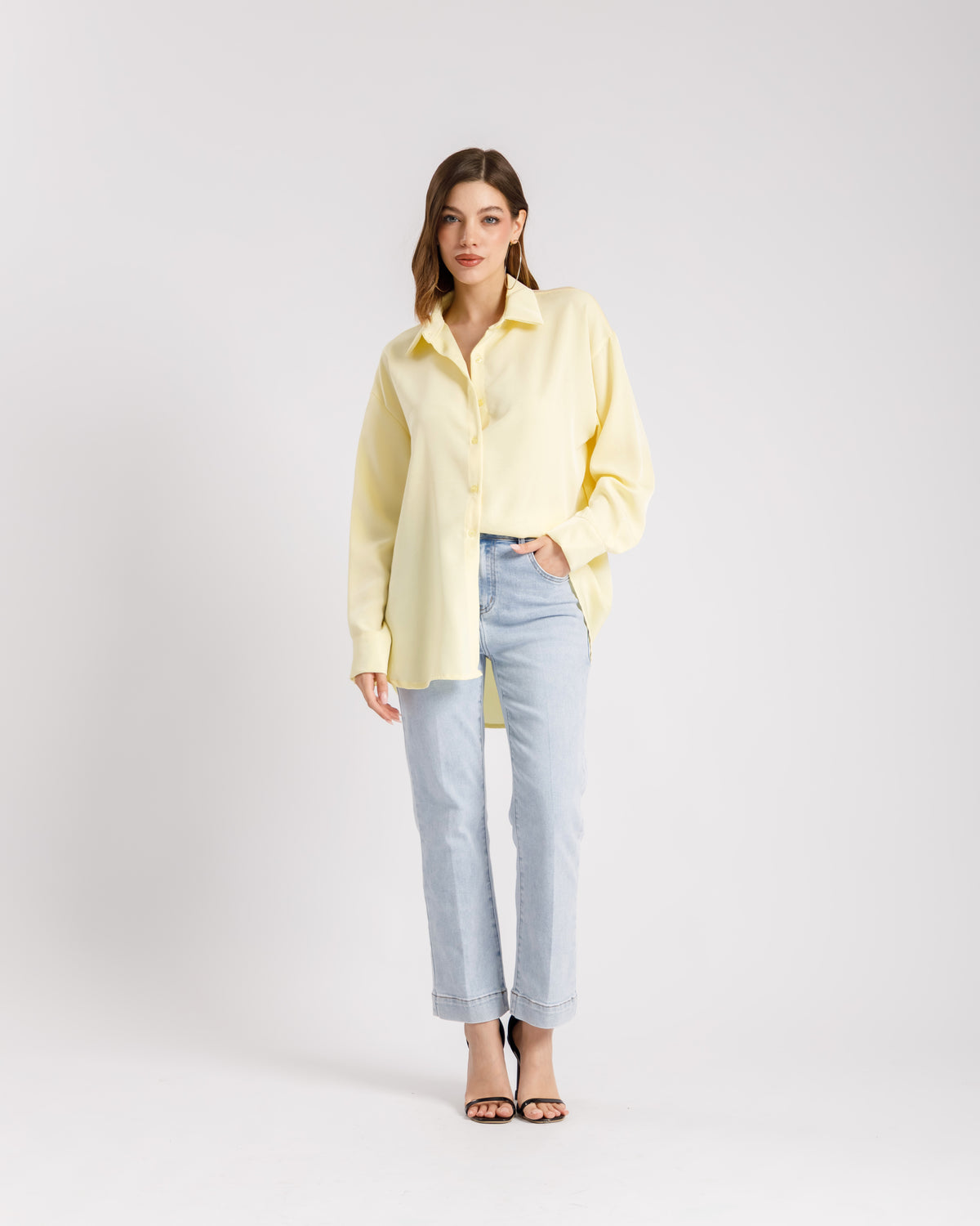 Camicia con inserti in pizzo - 60872