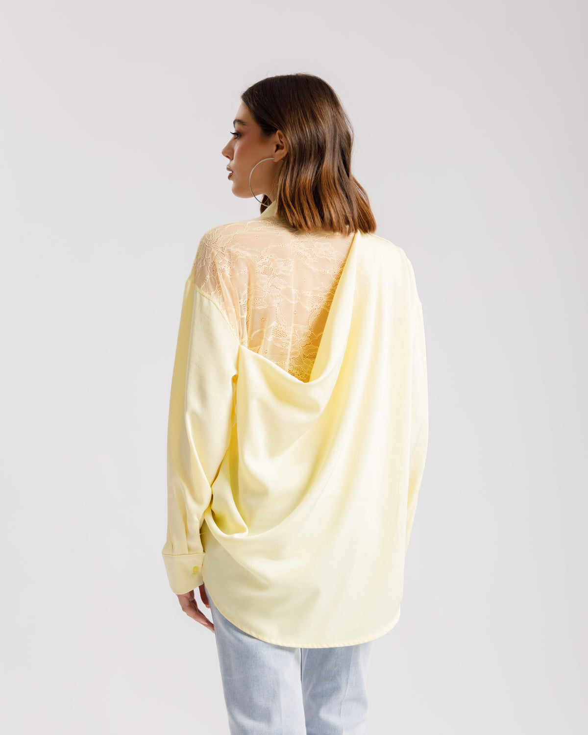 Camicia con inserti in pizzo - 60872