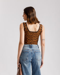 Corsetto animalier con stringhe - 87793