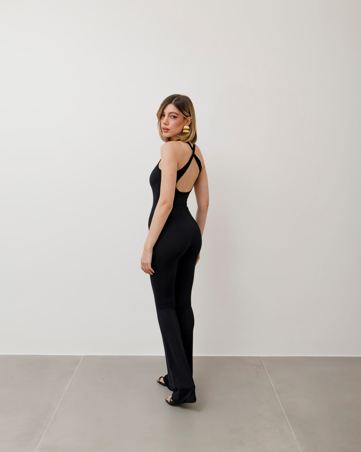Jumpsuit in lycra a zampa - 6677 slcT