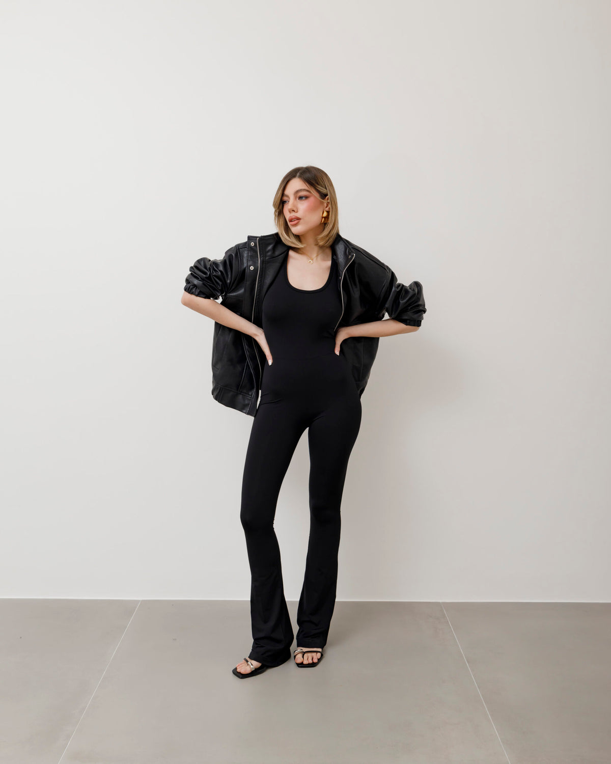 Jumpsuit in lycra a zampa - 6677 slcT