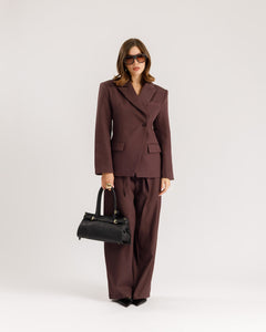 Blazer monopetto strutturato PRUGNA - 3182