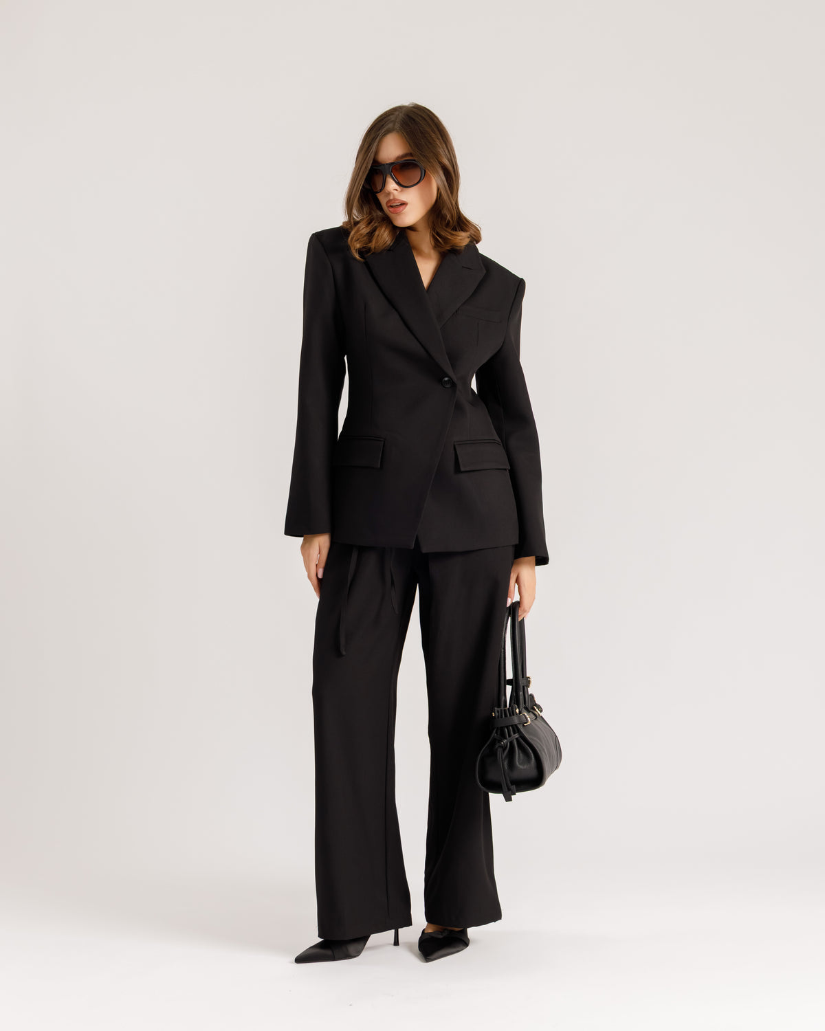Blazer monopetto strutturato NERO - 3182