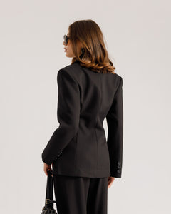 Blazer monopetto strutturato NERO - 3182