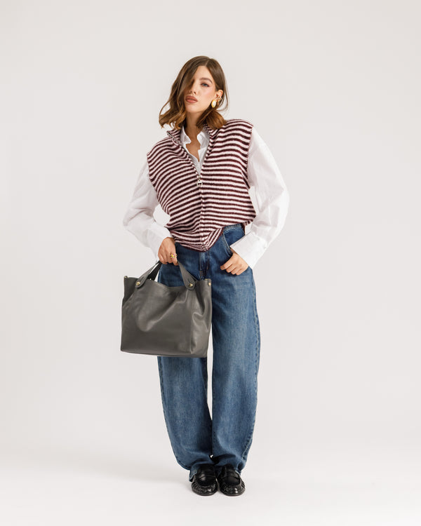 Jeans barrel fit blu marino  - 9635
