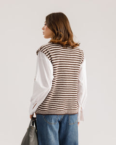 Gilet in lana con zip - 3729