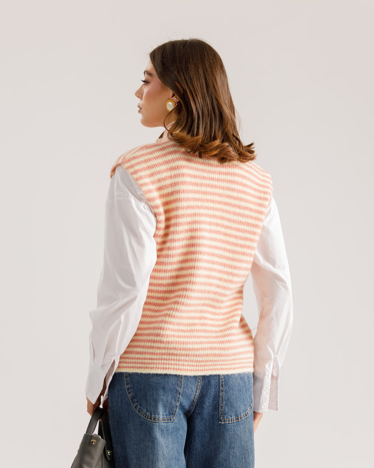 Gilet in lana con zip - 3729
