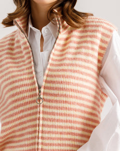 Gilet in lana con zip - 3729