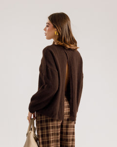 Maglione scollato sul retro - 35596