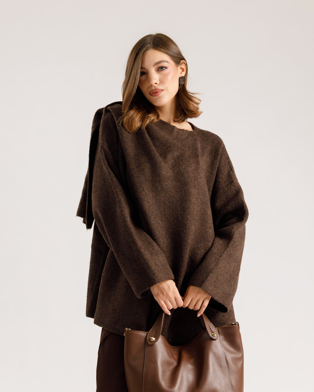 Maglione effetto scialle - LA2606