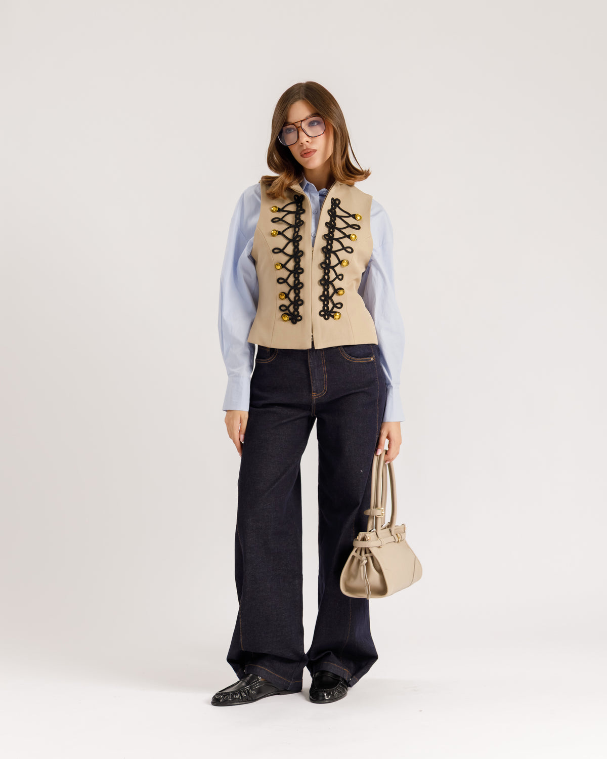 Gilet con alamari - G15678