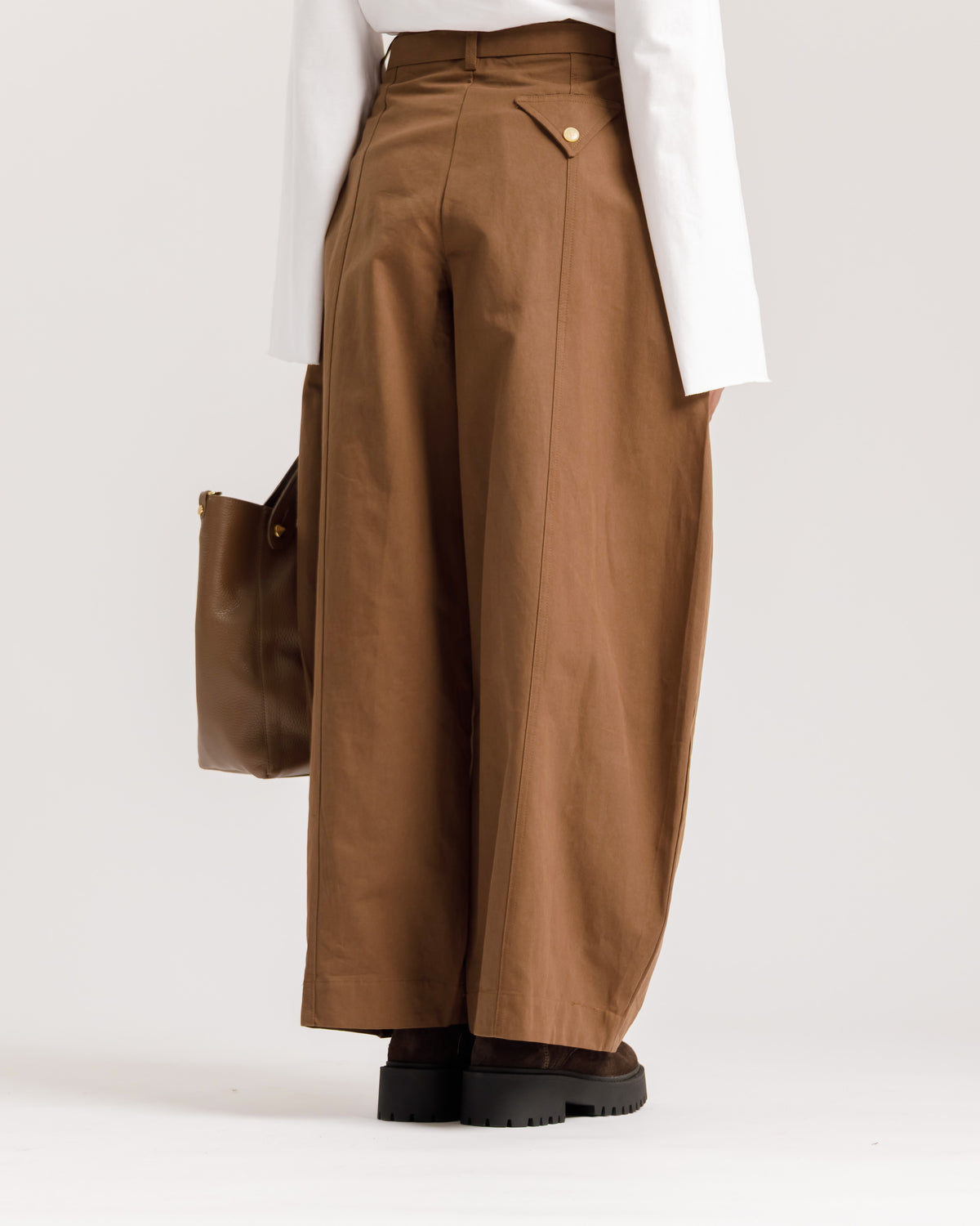 Pantaloni ampi in cotone - 9057
