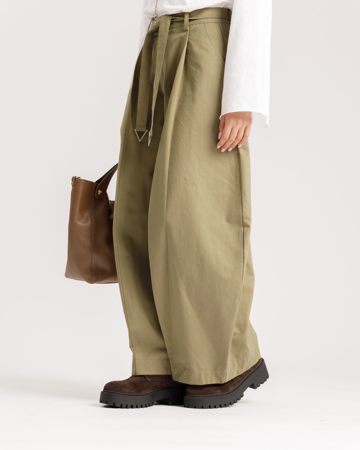 Pantaloni ampi in cotone - 9057