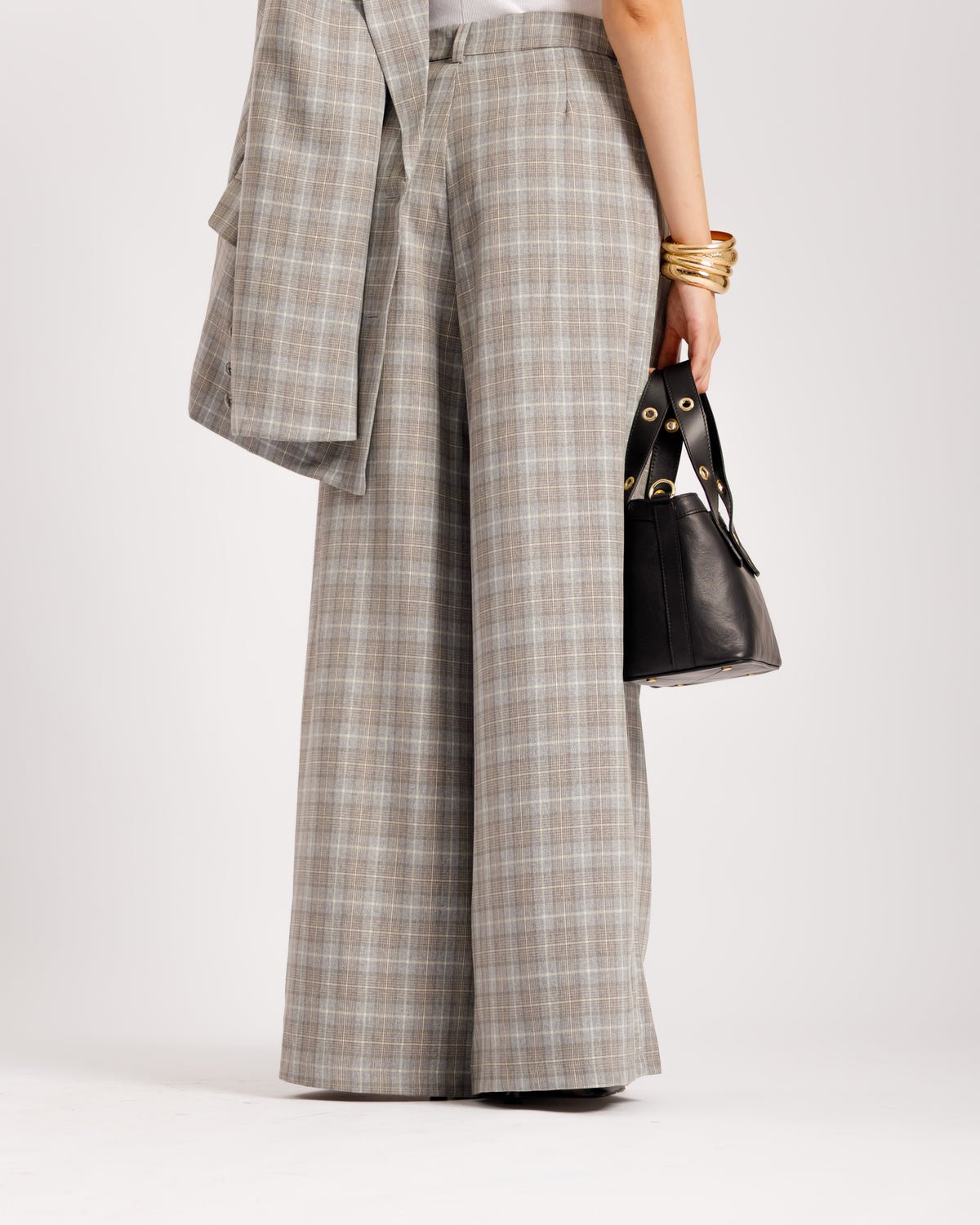Tailleur a quadretti GRIGIO - ECL13652