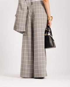Tailleur a quadretti GRIGIO - ECL13652