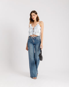 Top con volant - 23612