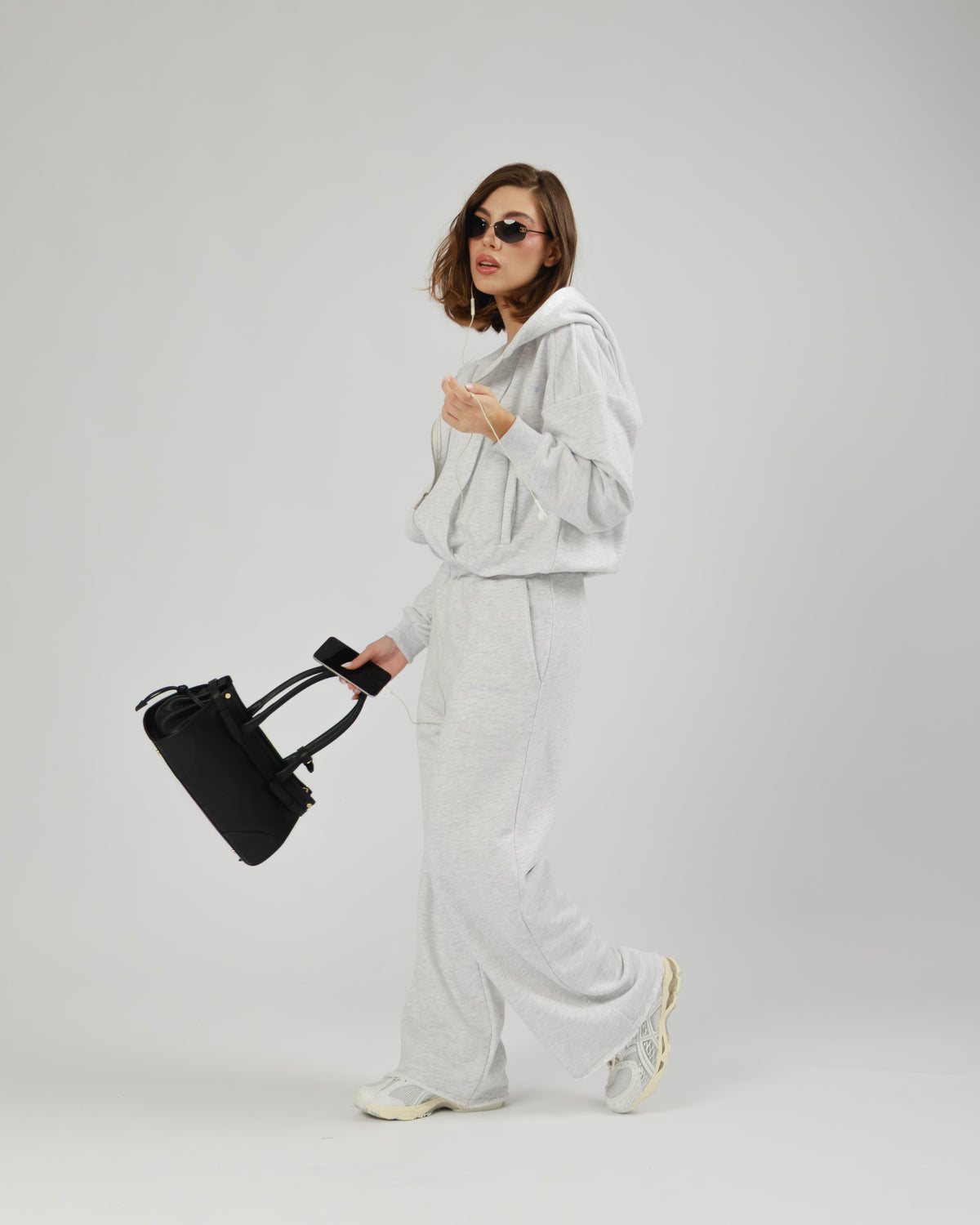 Felpa con zip e riprese Althèa - C139SLCG
