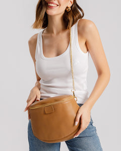 Borsa in pelle Isabella CAPPUCCINO oro - LIMITED EDITION