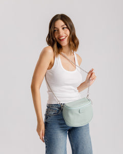 Borsa NEW baby isabella ACQUA AZZURRA argento - LIMITED EDITION