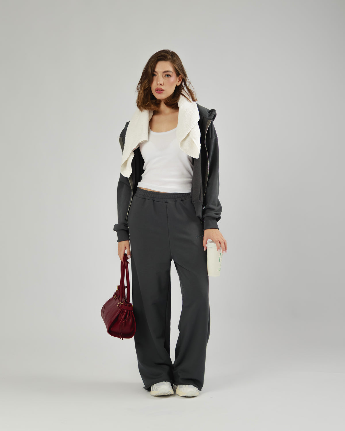 Pantaloni jogger palazzo Althèa - C219