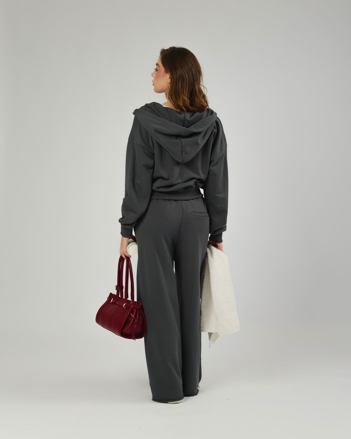 Felpa con zip e riprese Althèa - C139SLCG