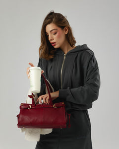 Felpa con zip e riprese Althèa - C139SLCG
