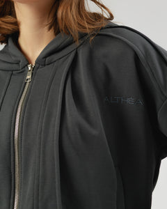 Felpa con zip e riprese Althèa - C139SLCG