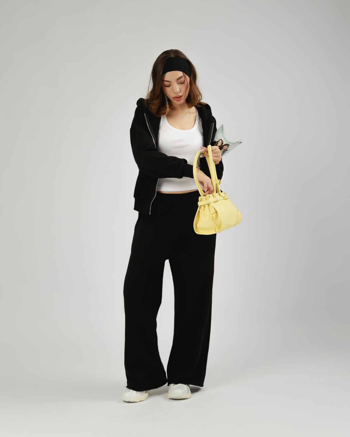 Pantaloni jogger palazzo Althèa - C219