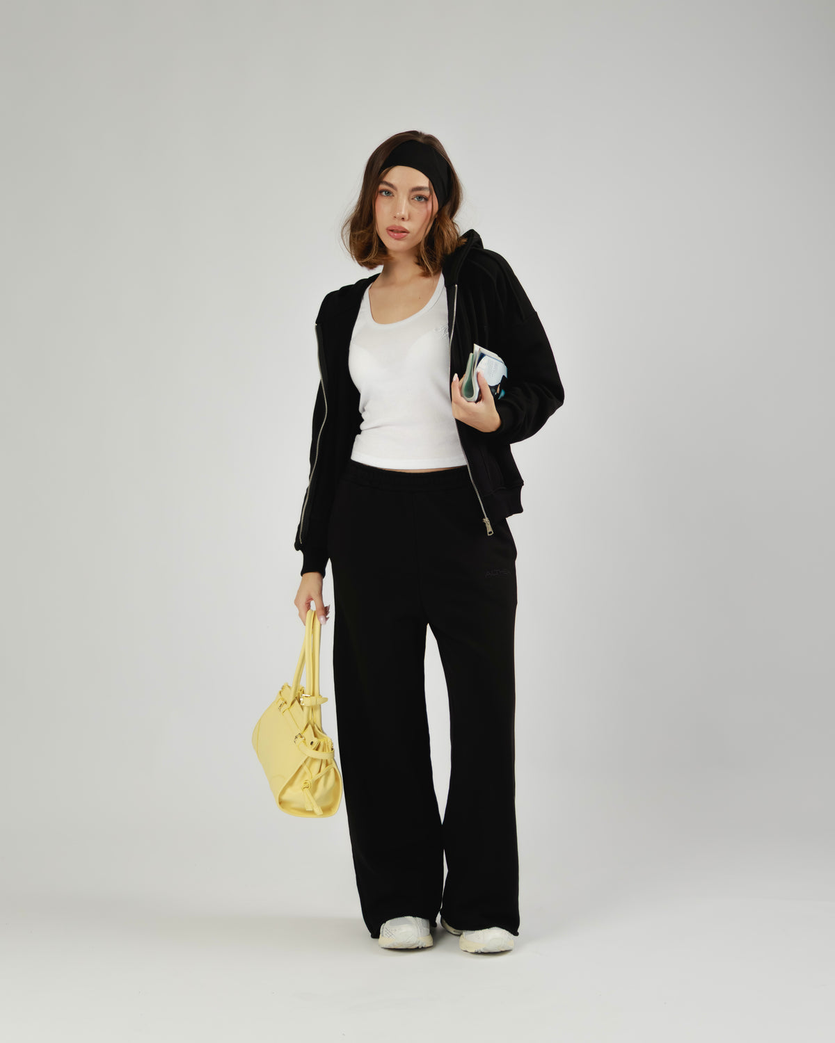 Felpa con zip e riprese Althèa - C139SLCG