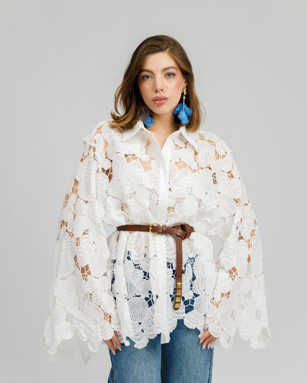 Camicia in pizzo - H16176