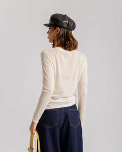 Maglia in lyocell con microfiori - CHF9033